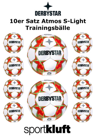 ANGEBOT Derbystar 10er Ballpaket Atmos S-Light AG Trainingsbälle       Versandkostenfrei