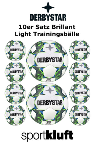 ANGEBOT Derbystar 10er Ballpaket Brillant Light Trainingsbälle Versandkostenfrei