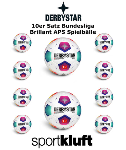 ANGEBOT Derbystar 10er Ballpaket Bundesliga Brillant APS Spielbälle Größe 5