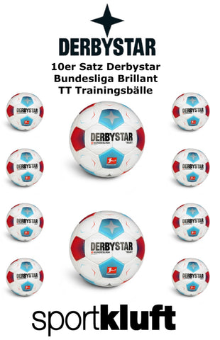 Angebot Derbystar 10er Ballpaket Bundesliga Brillanr TT Trainingsbälle Größe 5